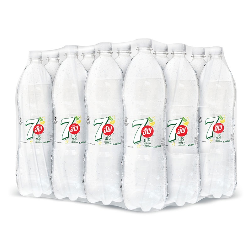 โปรโมชัน! เซเว่นอัพ ฟรี น้ำอัดลม ปราศจากน้ำตาล 1.45 ลิตร x 12 ขวด 7up Free Soft Drink No Sugar 1.45L