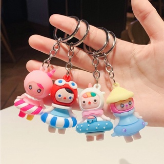 พวงกุญแจตุ๊กตา ซิลิโคน การ์ตูน น่ารัก Keychain ห้อยกระเป๋า