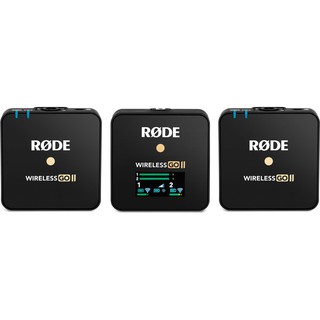 Rode Wireless GO II - ไวร์เลสไมค์ ดิจิตอล 2.4 GHz, 2ตัวส่ง/1ตัวรับ, ระยะ 200 ม.,แบตเตอรี่ 7 ชม. รับประกัน 1ปี