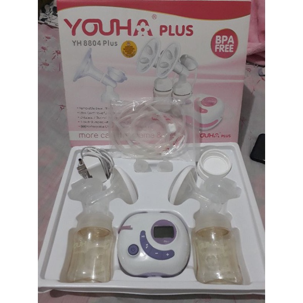 เครื่องปั๊มนม Youha YH-8004+ แถม ถุงเก็บน้ำนม ส่งฟรีไม่ต้องใช้โค๊ด