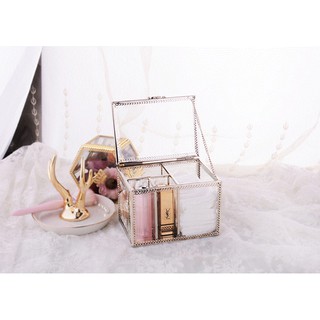 Silver lace vintage cosmetic box