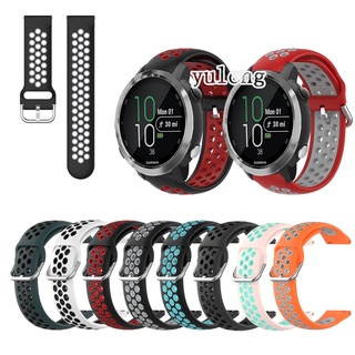 สายนาฬิกาซิลิโคนอ่อนสำหรับ Garmin Forerunner 645 645M 245 245M