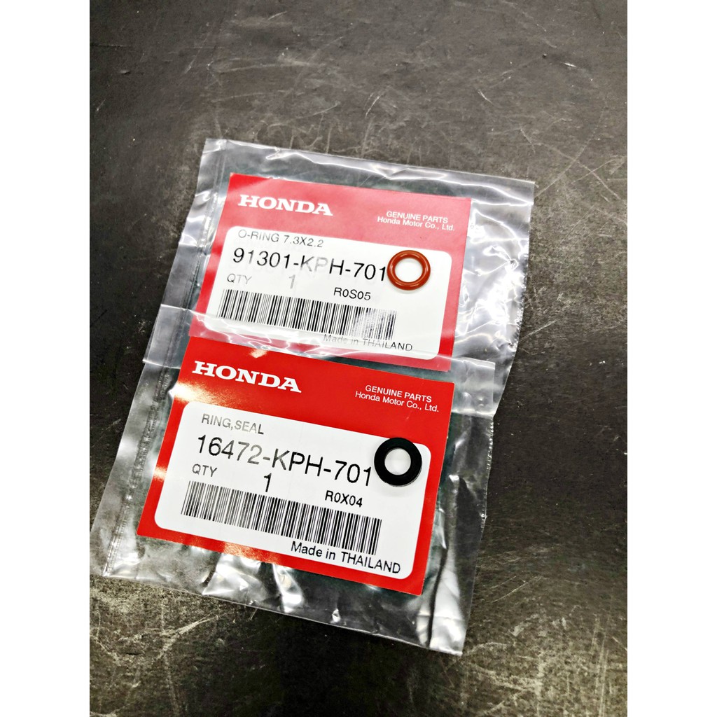 ชุดโอริงหัวฉีด ตัวใหญ่(S.3) แท้ศูนย์ฮอนด้า (ราคา/1ชุด) 16472-KPH-701 - 91301-KPH-701