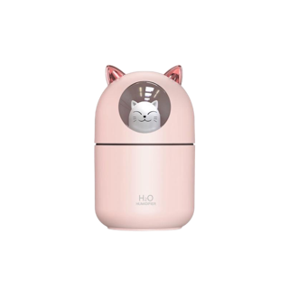 เครื่องพ่นไอน้ำ 300ML เครื่องเพิ่มความชื้นในอากาศ ฟอกอากาศ ใช้ไฟ USB Humidifier Diffuser เครื่องพ่นไอน้ำอโรม่า