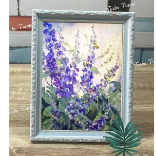 กรอบรูปสีสวยๆ น่ารัก กรอบเกียรติบัตร ขนาดภาพ 10x12” , A4 , 8x12" , 8x10" ,6x8”, A5 , 6x12"ใส่ใบประกาศ งานแต่งงาน +กระจก