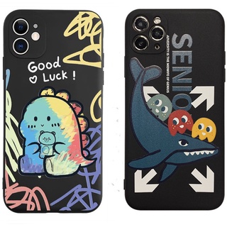 เคสโทรศัพท์มือถือแบบนิ่ม TPU ลายไดโนเสาร์ ปลาวาฬ มอนสเตอร์ สําหรับ Samsung Galaxy J2 J5 J7 Prime J7 Pro J7 J4 J6 Plus J8 C9 Pro M51 M52 M32 M31 M30S M20