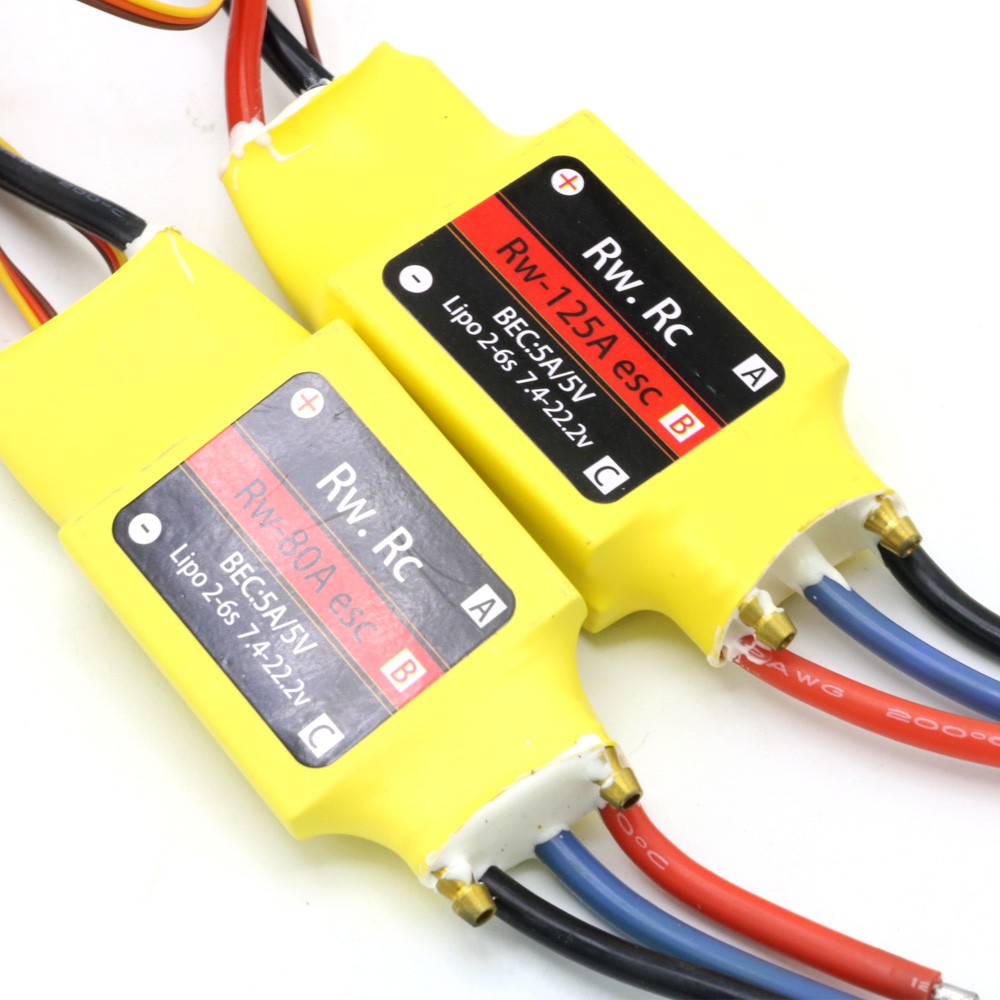 1pcs 2-6S 30A/50A/80A/100A/200A ESC 5V/3-5A UBEC 200A/S Brushless ESC For RCBoat