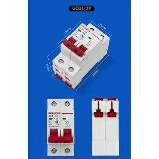 เซอร์กิตเบรกเกอร์ ลูกเซอร์กิต เบรคเกอร์ ลูกย่อย Circuit Breaker GECHELE MCB 1P 2P
