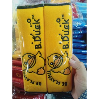 ‼️พร้อมส่ง‼️ที่หุ้มเบลล์ หุ้มเข็มขัดนิรภัยในรถยนต์ลายเป็ดB-Duck