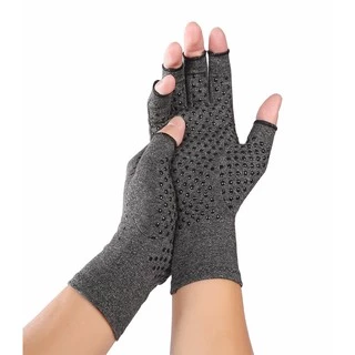 Shop Jung ถุงมือ ลดการเกร็งมือ แก้ปวดมือ ไขข้ออักเสบ Magnetic Therapy Glove รุ่น 000476 - Gray (pair)