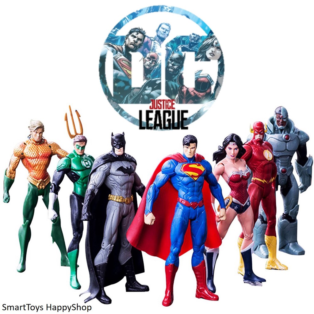 เซ็ตตุ๊กตาโมเดลฟิกเกอร์ซุปเปอร์ฮีโร่ DC Comics  7ตัว สุดเท่ห์สินค้านำเข้าจากต่างประเทศ รุ่นพิเศษสินค