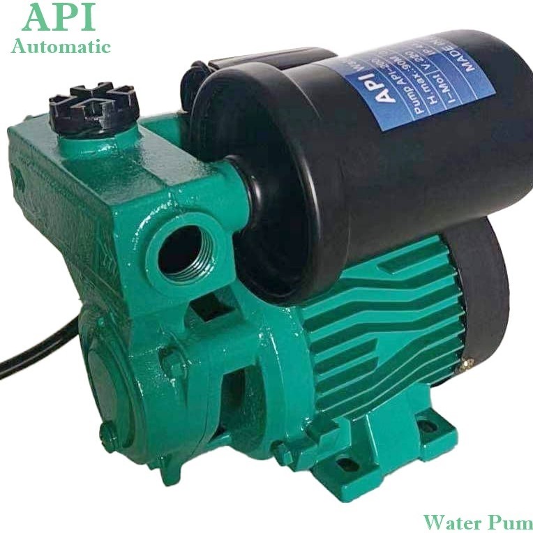 API ปั๊มน้ำ ปั๊มน้ำออโต้ 1000W รุ่นใหม่ API-200 ปั๊มน้ำอัตโนมัติ ปั๊มเปลือย ปั๊มน้ำบ้าน ปั๊มน้ำแรงดัน คอล์ยทองแดงแท้