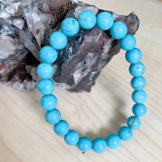 กำไลข้อมือหิน เทอร์คอยส์ Turquoise USA  *หินธรรมชาติแท้ 100%*