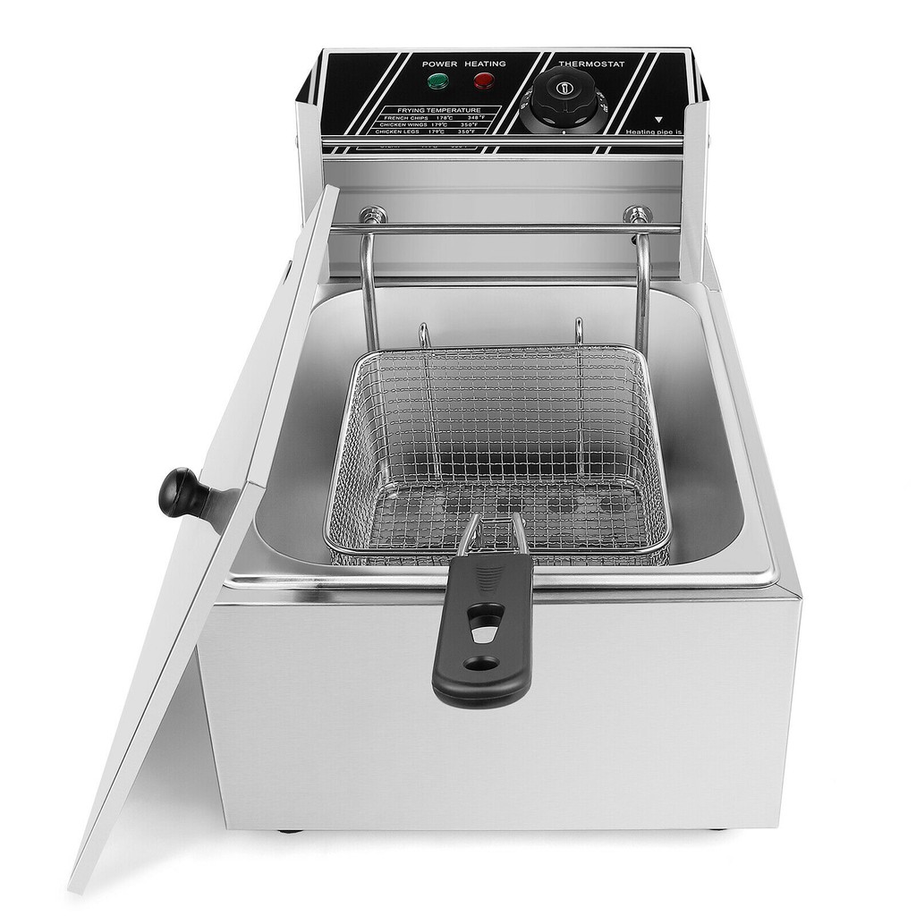 เตาทอดเฟรนฟราย Electric Deep Fryer เตาทอดไฟฟ้าสแตนเลส ทำจากสแตนเลสอย่าง