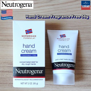 Neutrogena® Norwegian Formula® Hand Cream Fragrance Free 56g นูโทรจีนา ครีมทามือ ปราศจากน้ำหอม