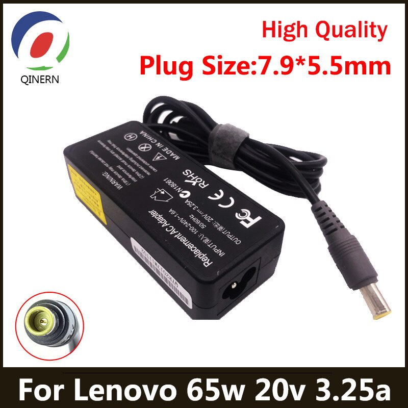 20V 3.25A 65W 7.9*5.5 มม.8 pin AC อะแดปเตอร์แล็ปท็อปสําหรับ Lenovo IBM C100 C200 N200 X200 X300 R400