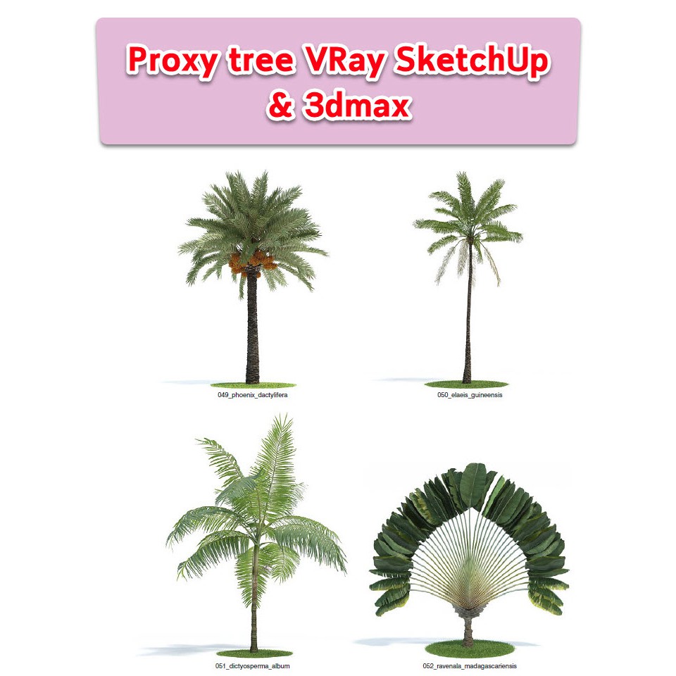 Proxy tree for VRay SketchUp & 3dMax (Archmodel v.61)