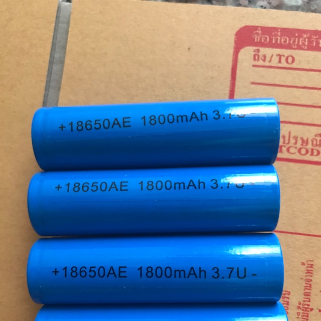 ถ่านชาร์จ 3.7V ความจุ 1800mAh ถ่านอเนกประสงค์ ใช้กับ พัดลมพกพา ไฟฉาย อุปกรณ์ไฟฟ้า