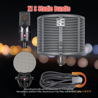 SE Electronic X1 S Studio Bundle อุปกรณ์สำหรับบันทึกเสียงครบเซ็ท ไม่ว่าจะเป็น Microphone, Isolation Filter, Shockmount