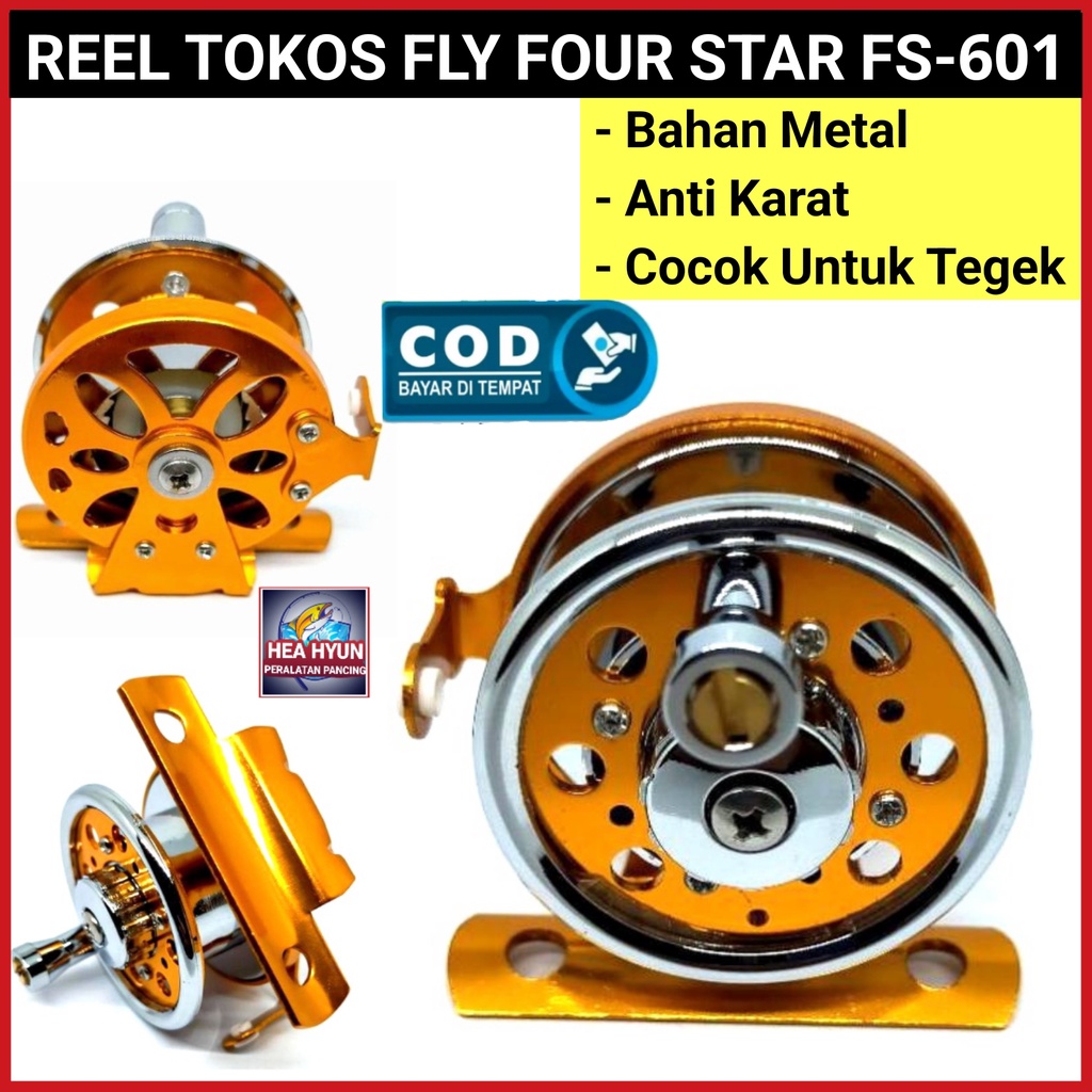 TOKOS METAL REEL / FLY FOUR STARS FS-601 REEL SUITABLE สําหรับ TEGEK