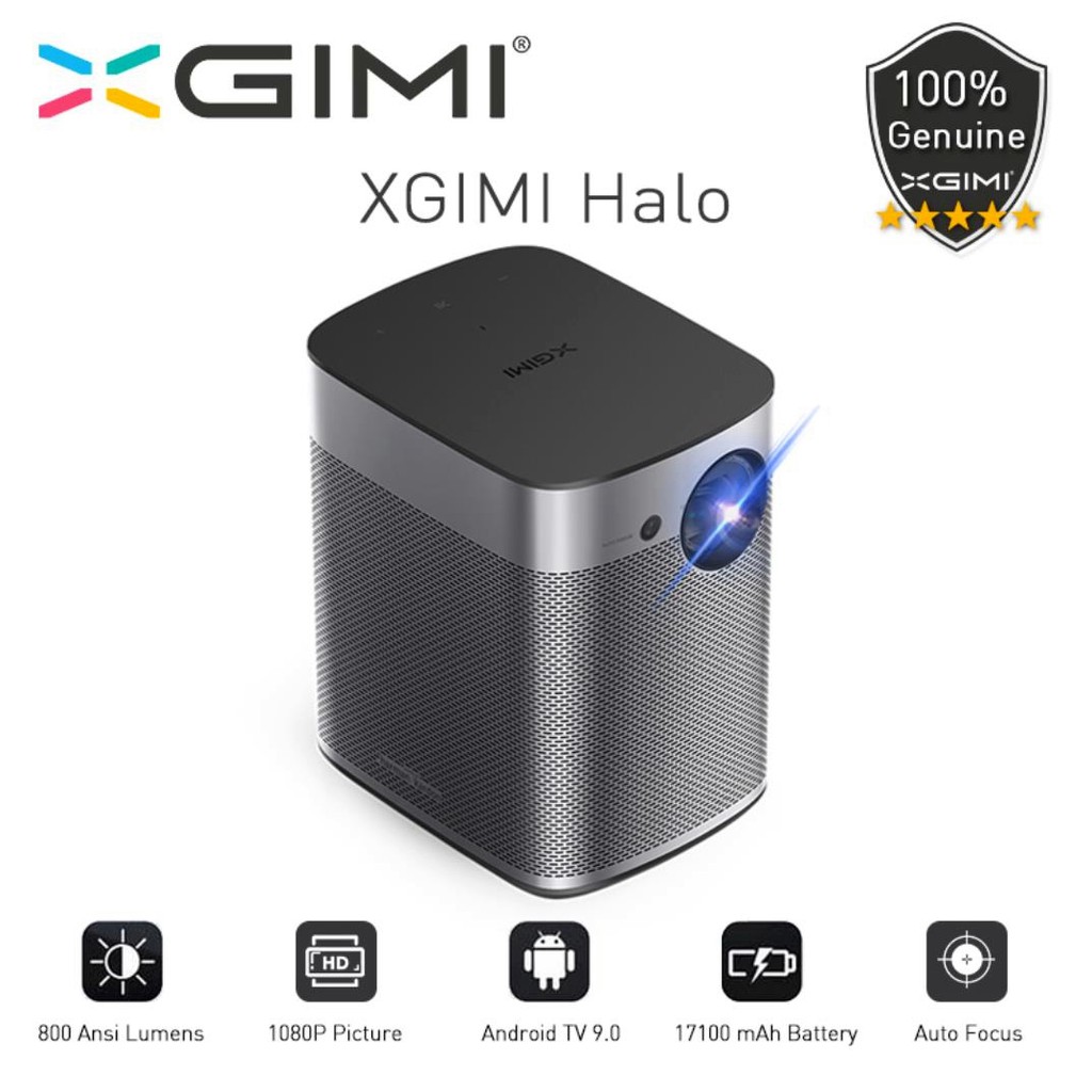 โปรเจคเตอร์มินิขนาดพกพา XGIMI Halo DLP Smart Mini Projector 1080P Full HD สมาร์ททีวี Android TV WiFi
