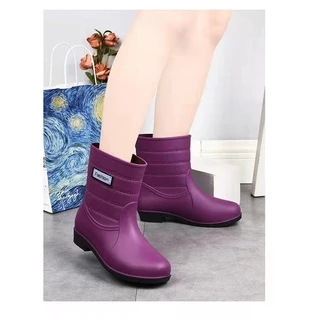 รองเท้าบูทสั้นกันฝน สูง20cm NO.2195