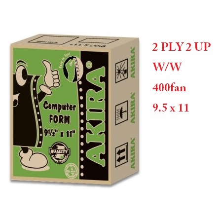A4 2UP (9.5" X 11") NCR COMPUTER FORM 2 PLY (W/W) 2 UP - 1000564
