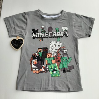 เสื้อยืดเด็กผู้ชาย Minecraft ไซส์2-4