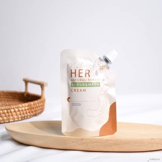 ☸►เบบี้เฮอ  Baby her สครับมะขามเฮอแบบซอง หน้ากระจ่างใส ลดรอยสิว มะขามเฮอ | HER Tamarind Scrub&amp;Mask