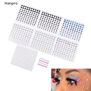 Hanpro&gt; สติกเกอร์รอยสักชั่วคราว ประดับเพชร มีกาวในตัว สําหรับตกแต่งใบหน้า