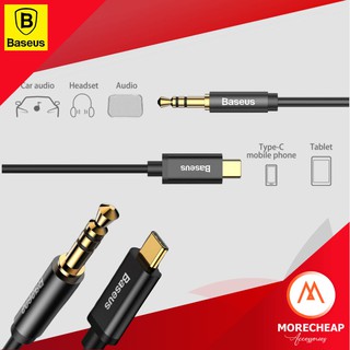 🔥ถูก/แท้🔥Baseus Type c to Aux 3.5 มม. สายฟังเพลงAUX Type-c สายแปลง 3.5mm Jack Adapter Audio cables USB-C