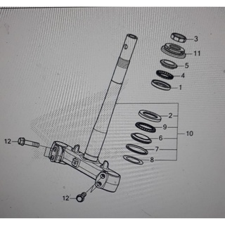 53219-K1Z-J10 ชุดแผงคอ Honda Pcx160แท้ศูนย์