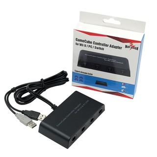 Mayflash 4 Ports Gamecube Controller Adapter อะแดปเตอร์คอนโทรลเลอร์ for Wii U and PC USB