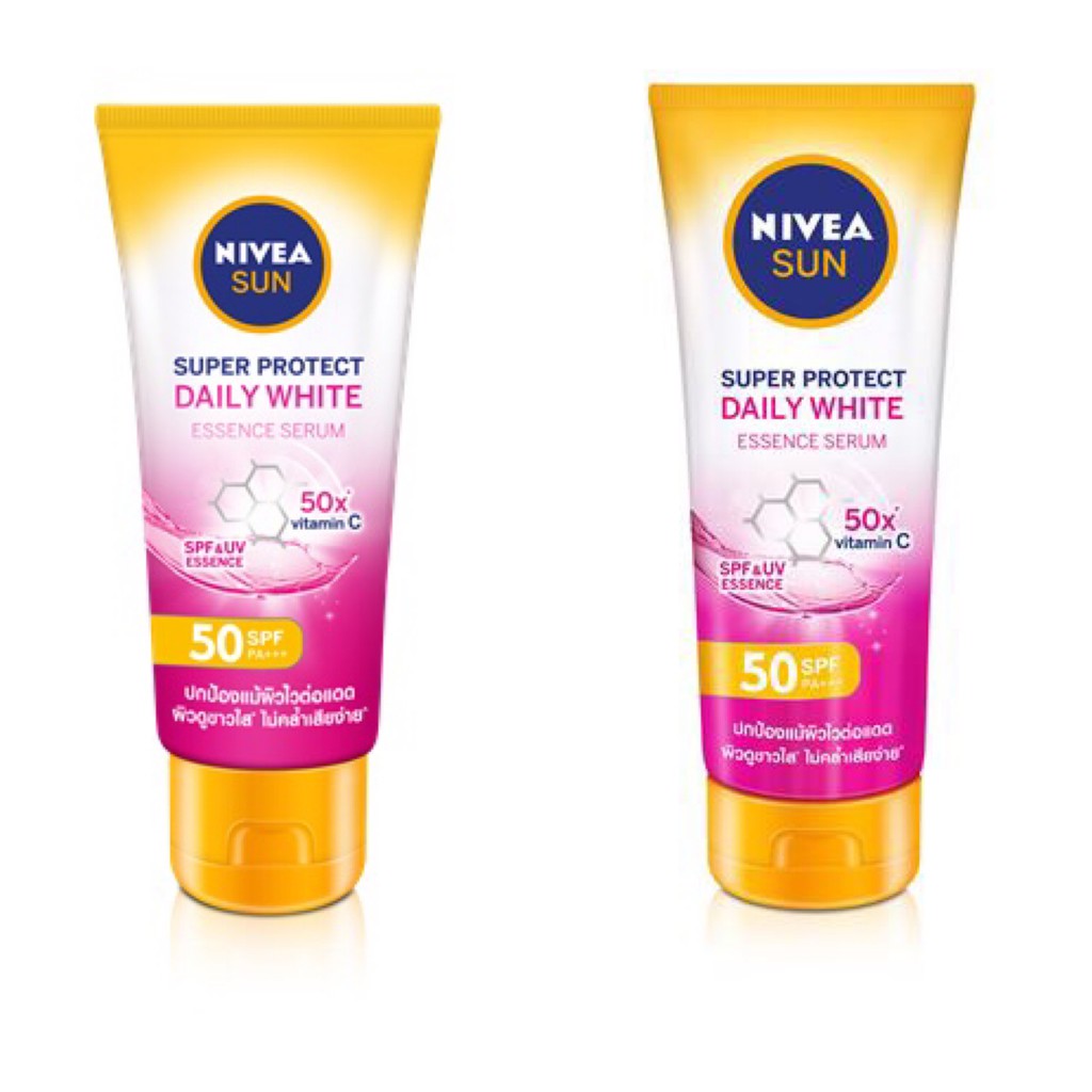 Nivea Sun Super Protect นีเวีย ซัน ซูเปอร์ โพรเท็ค เดลี่ ผลิตภัณฑ์ป้องกันแสงแดด มี 2 ขนาด