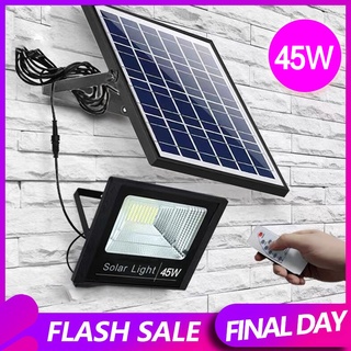 【กำลังไฟที่แท้จริง】45W 200W 500W Hot Sales Solar lights ไฟสปอตไลท์ กันน้ำ ใช้พลังงานแสงอาทิตย์ โซลาเซลล์ ไฟโซล่าเซลล