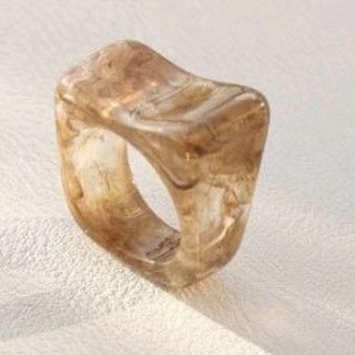 R13 : Brown Resin Ring 🟤 แหวนเรซินสีน้ำตาล 🟫