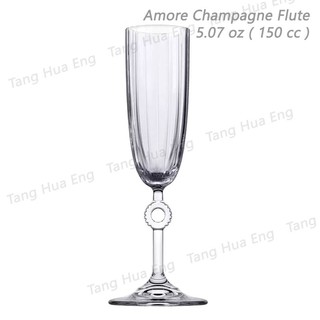 ( 2 ใบ ) แก้วแชมเปญ  Pasabahce Amore Champagne Flute 150 cc. #440313-1106367