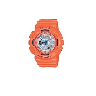 Casio Baby-G นาฬิกาข้อมือ รุ่น BA-110SN-4ADR - Grey/Orange