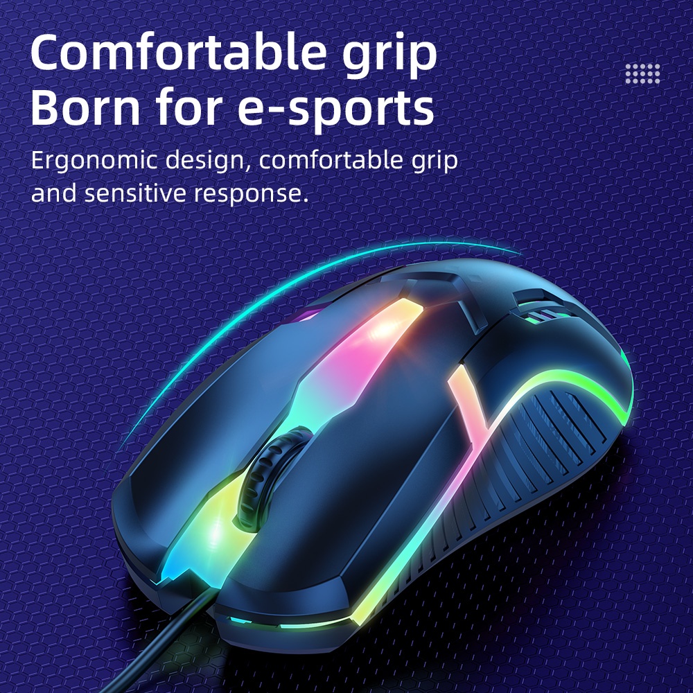 แป้นพิมพ์คอมพิวเตอร์ Hoco Led Gaming Keyboard Rainbow Backlight En Ru ...