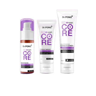 [ULTIMATE CORE SET] Dr.PONG 001+003+007 HAIR CORE เชื่อมแกนผม ชุดทรีทเมนต์บำรุงเส้นผมเสียจากทำสีผม ฟอกผม