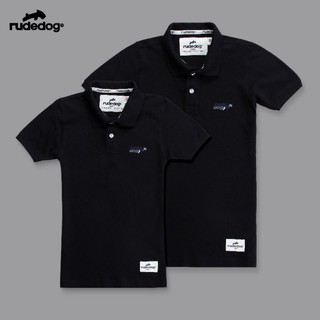 Rudedog เสื้อโปโล รุ่น Mozaic สีดำ (ราคาต่อตัว)