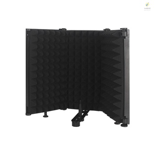 [On Sale] Foldable Adjustable Sound Absorbing Vocal Recording Panel Portable Acoustic Isolation Microphone Shield Sound-proof Plate