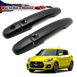 ครอบมือจับ มือดึงประตูหน้า ซ้าย+ขวา รุ่นท็อป ดำด้าน 4ชิ้น Suzuki  New Swift Hatchback Top ปี2018-2020