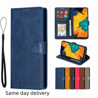 เคสโทรศัพท์หนัง PU ฝาพับแม่เหล็ก สไตล์เรโทร สําหรับ Samsung Galaxy Flip Case A02 A02s A03S A50S A30S A50 A11 M11 A20s A21s A12 A20 A30 A70S A70 A72