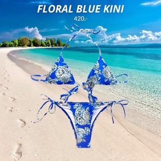 HH206💙HYPEHOUSE FLORAL BLUE KINI