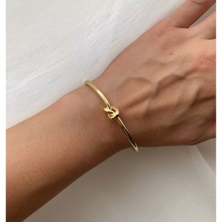 𝐴𝑆𝐻𝐼𝑅𝐴 (18k gold plated) knot bangle กำไลข้อมือแฟชั่น กำไลผูกปมสไตล์แบรนด์ดัง งานพรีเมียมไม่ลอกไม่ดำ