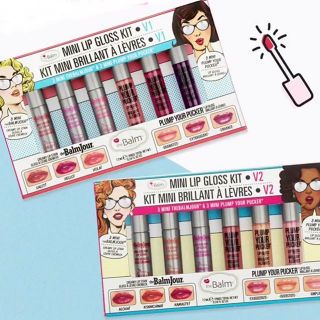 ลิปกลอสเซ็ทเดอะบาล์ม The balm mini lip gloss kit v1 v2 ของแท้ป้ายไทย
