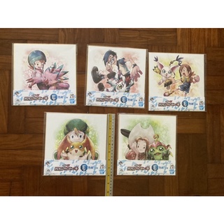 (แท้มือ1)Shikishi Digimon ชิกิชิ ดิจิมอน