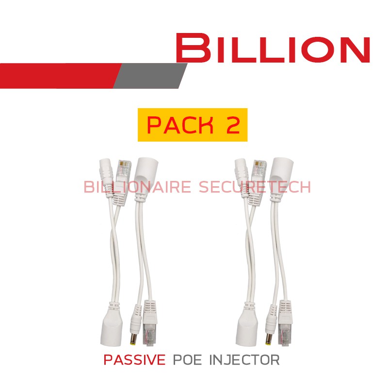 PASSIVE POE INJECTOR แพค 2 คู่ สีขาว