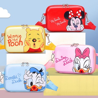 Gp1 Disney Mickey Winnie the Pooh กระเป๋าสะพายไหล่ ใส่โทรศัพท์มือถือ ลายการ์ตูนน่ารัก สําหรับสตรี PG1